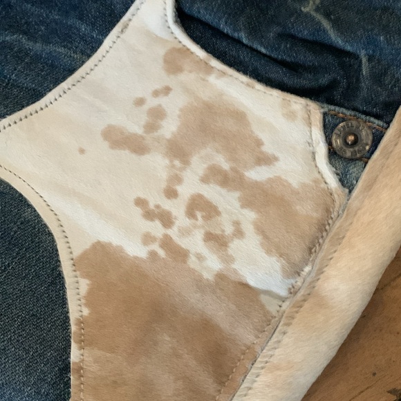 Level 99 hair on hide low rise home designed jeans - Picture 6 of 11